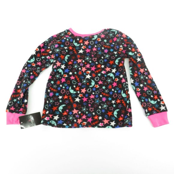 Cuddl Duds Girls 3-Piece Pajama Set Star & Moon Print Size 4/5 NWT $36 - Picture 3 of 5